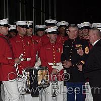 Ermey and Marine Band